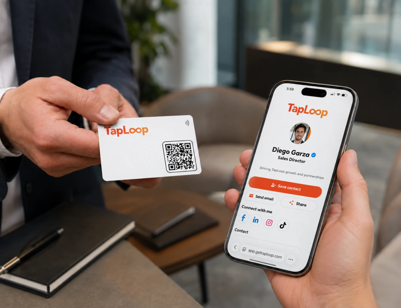 Thumbnail of TapLoop Digital NFC Card, view 6