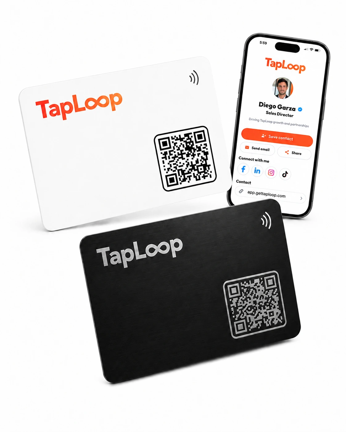 TapLoop card proposal for teams with digital profiles