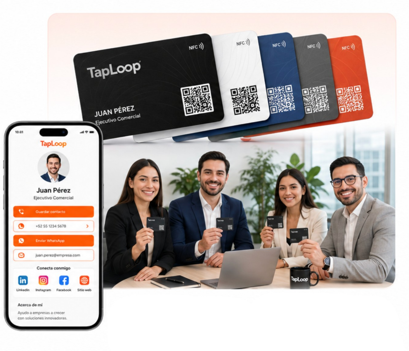 TapLoop team and digital card solutions
