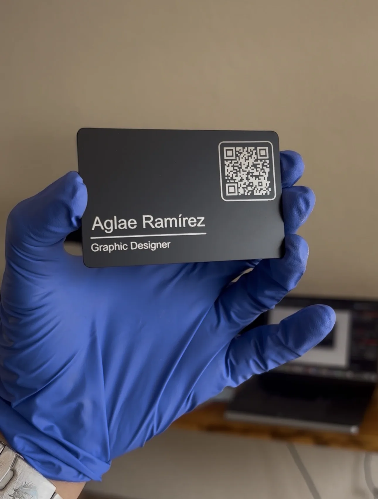 Finished TapLoop metal NFC card