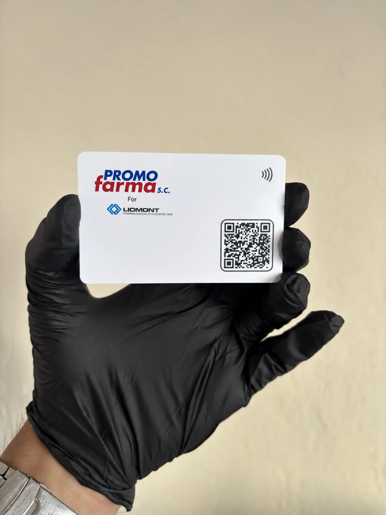 Completed TapLoop PVC NFC card project